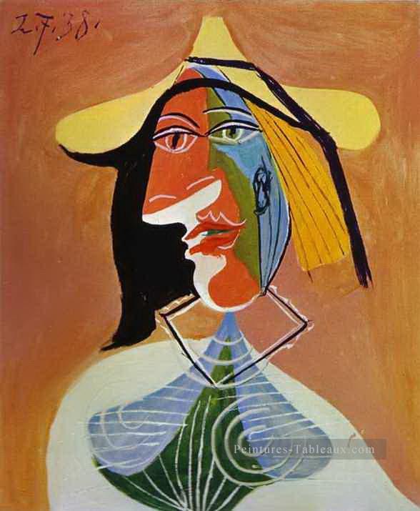 Portrait d’une jeune fille 3 1938 cubisme Pablo Picasso Peintures à l'huile